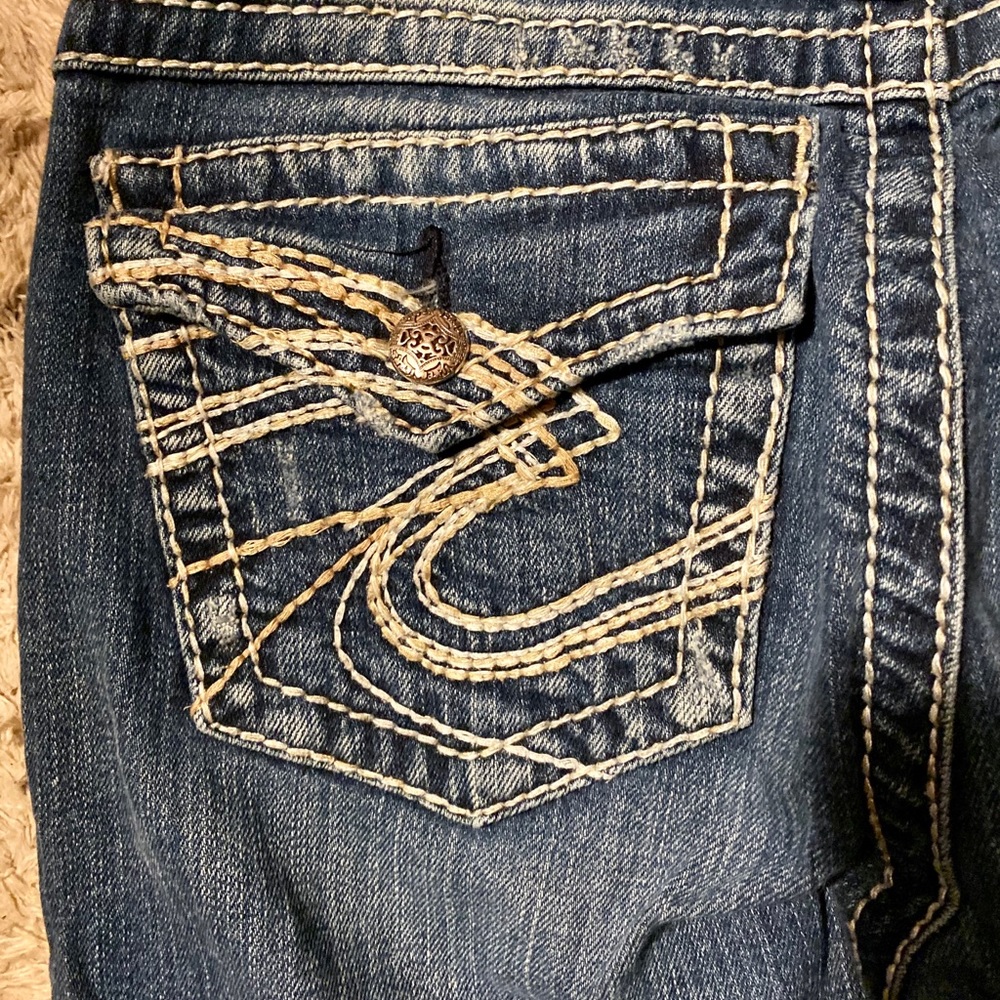 Silver bootcut jeans